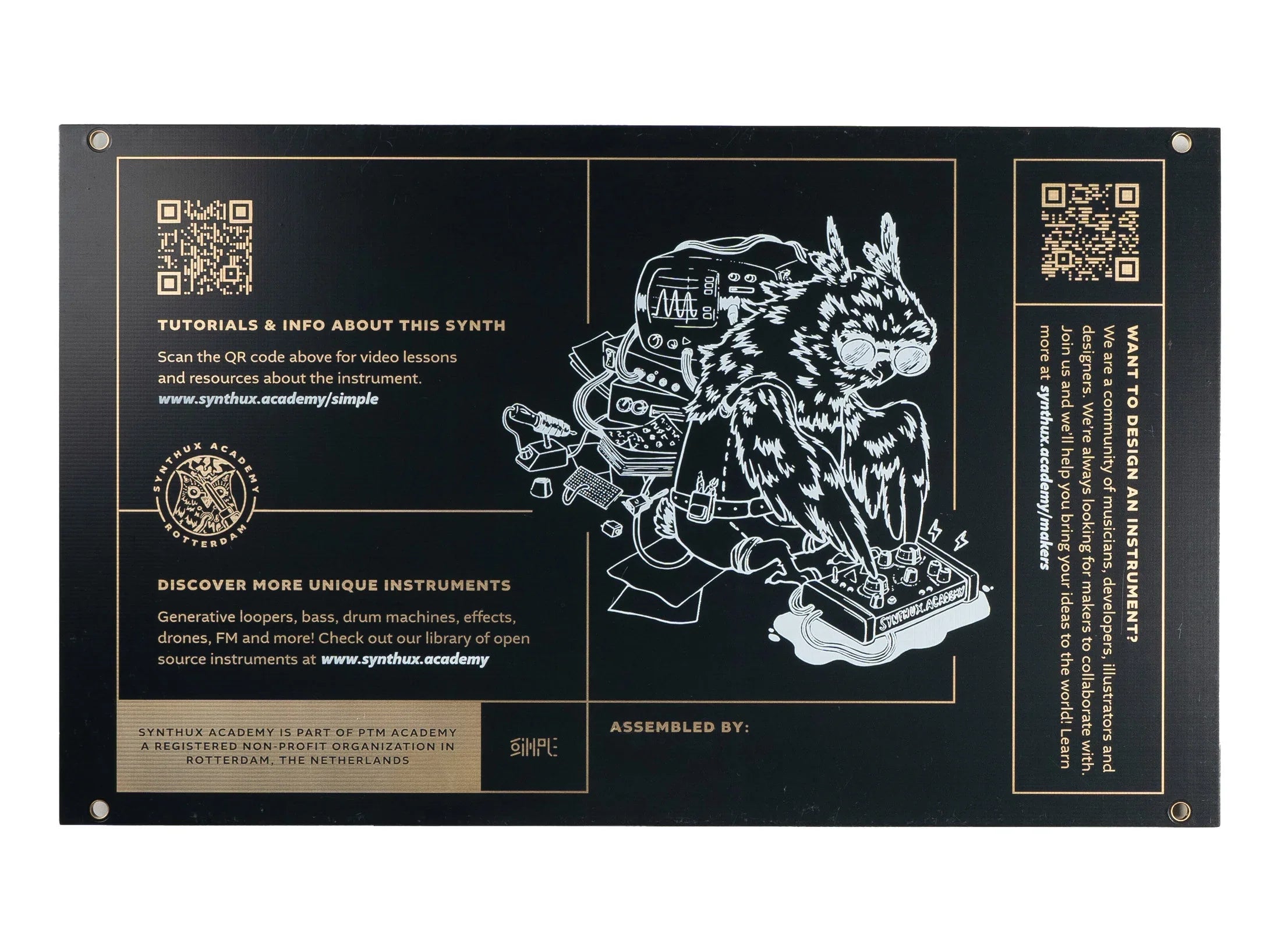 Synthux Audrey II Feedback Synth, keyboard synthesizer instrument