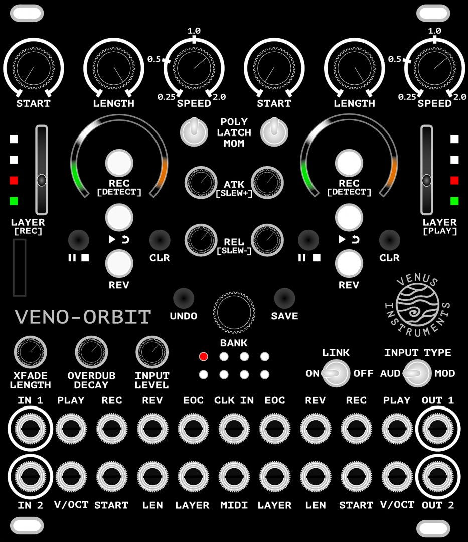 Venus Instruments Veno-Orbit - Poly Experimental Sampler, hardware music sampling instrument