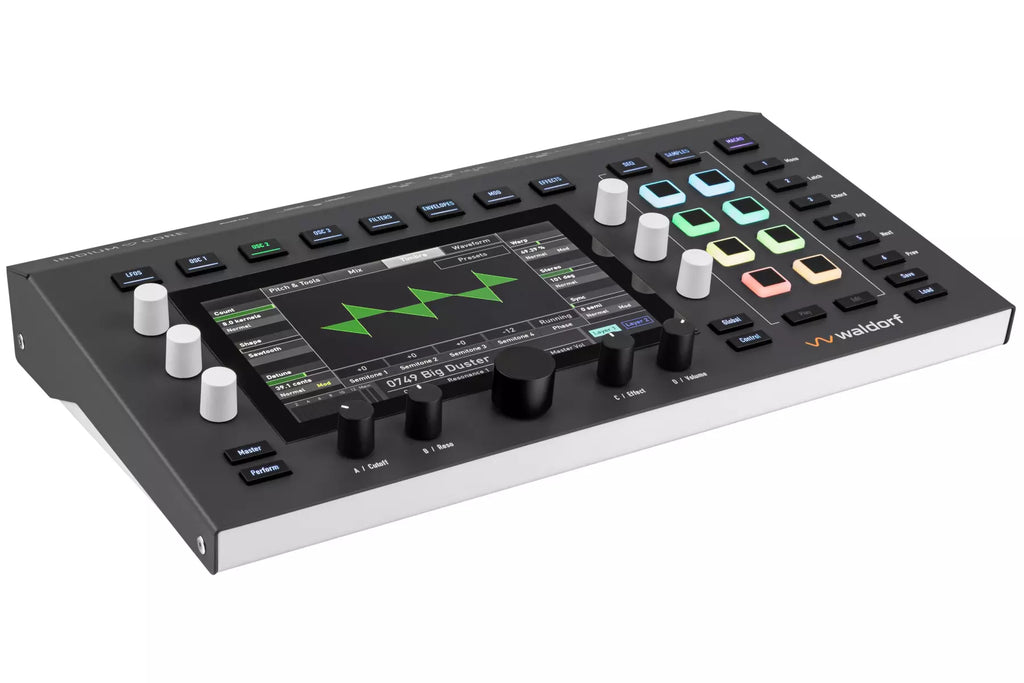 Waldorf Iridium Core 12-Voice Polyphonic Desktop Synthesizer, keyboard synthesizer instrument