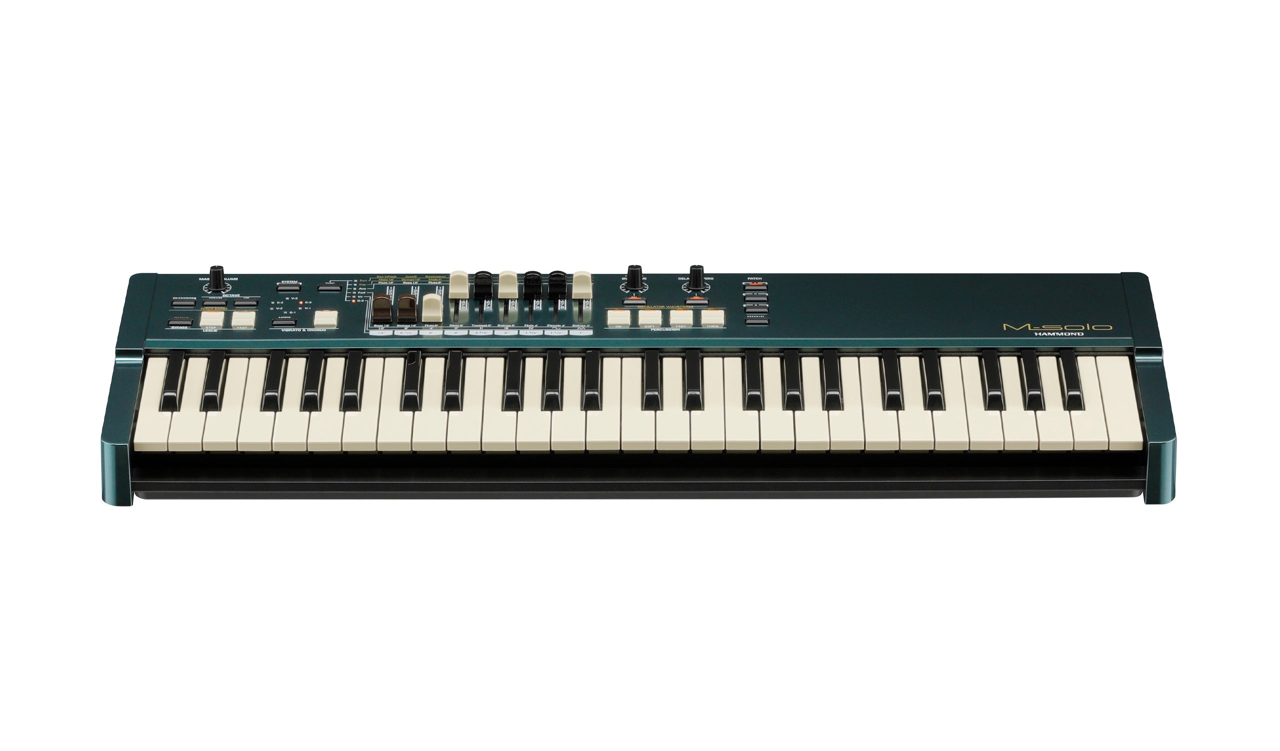 Hammond M-Solo 49 Key Portable Keyboard British Racing Green, keyboard synthesizer instrument