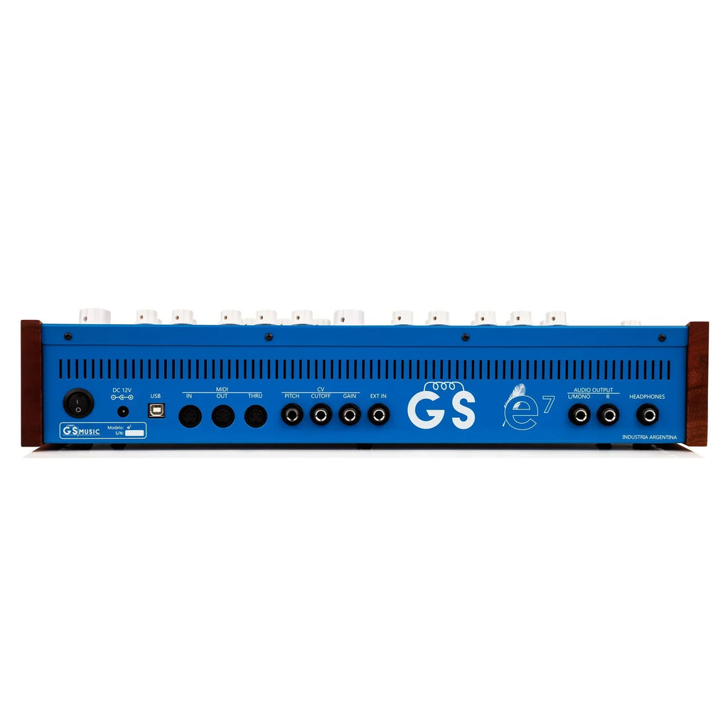 GS Music e7 - Analog Polyphonic Synth - Blue, keyboard synthesizer instrument