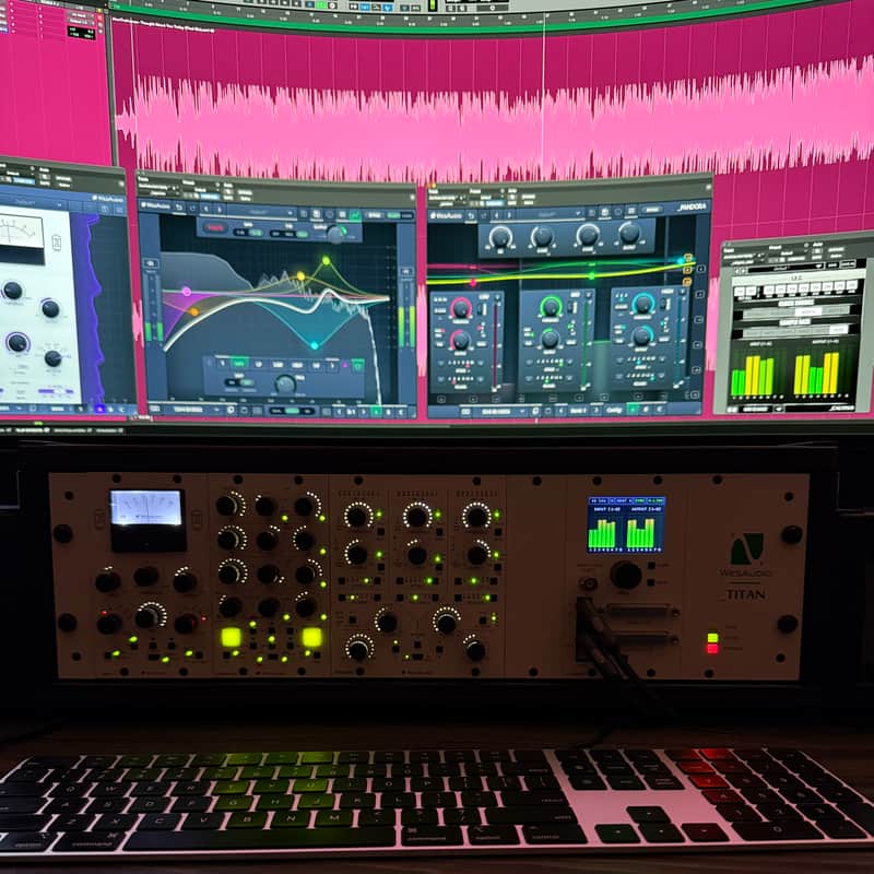 WesAudio— Custom Titan Rack: _TITAN, _RHEA, _HYPERION, _PANDORA, _CALYPSO, And 2x EMK Optical Cables