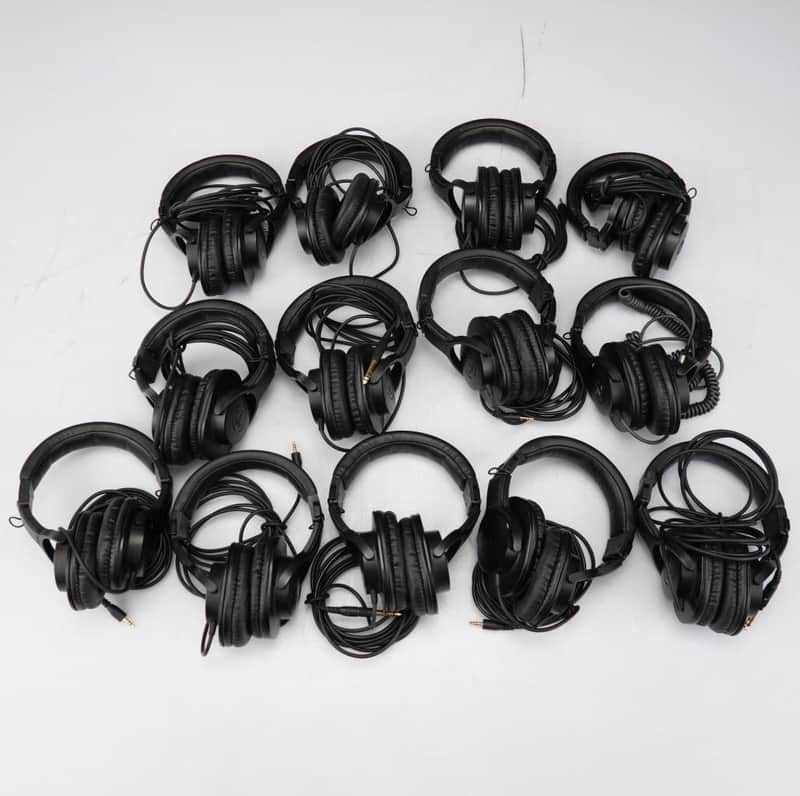 13 Pairs Audio Technica ATH-M30x & ATH-M20x Headphones #58897
