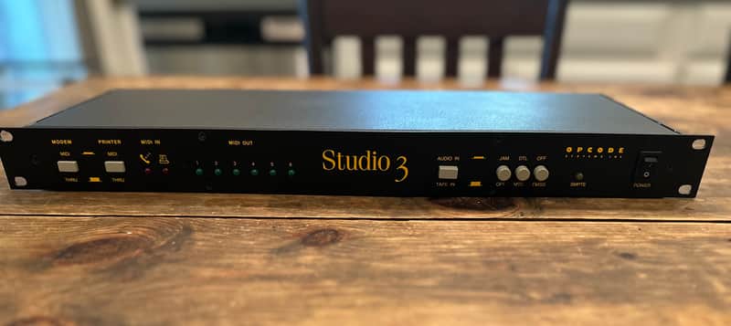 Opcode Systems Studio 3 Rack-mount MIDI Interface and Synchronizer 1990s