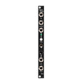 A slim black eurorack module panel with jacks labeled IN, CLOCK, OUT, a toggle switch, knob, and LED indicator.