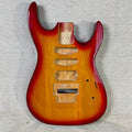 Super Stratocaster Body Cherry Sunburst Guitar HSS Floyd Rose