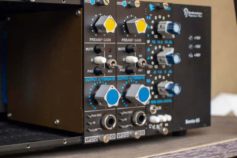 CAPI VP312DI Rev D 51X Mic Preamp – Stepped Gain, FET-ZCON1 Active Hi-Z DI, CA2622 + Litz Output – API 312 Clone