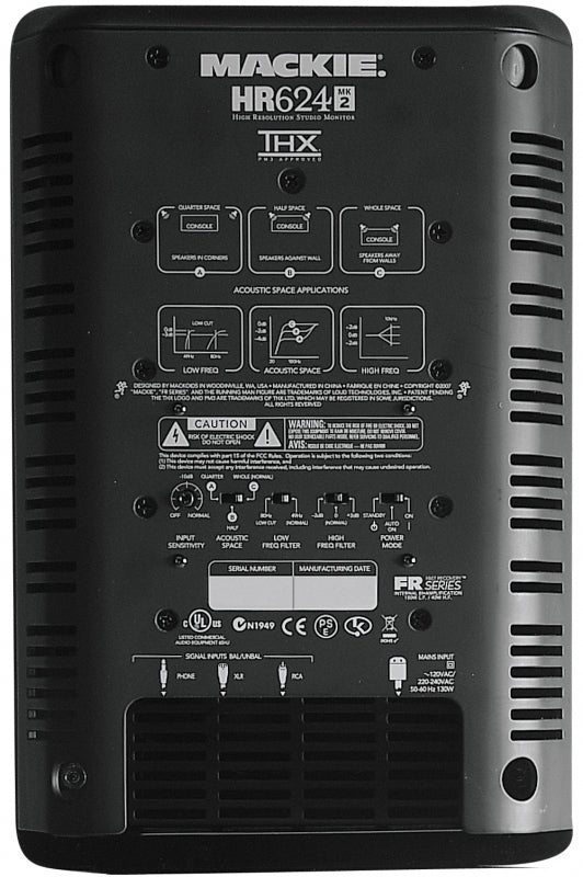 MACKIE HR624mk2 — Studio Monitor, nearfield reference loudspeaker