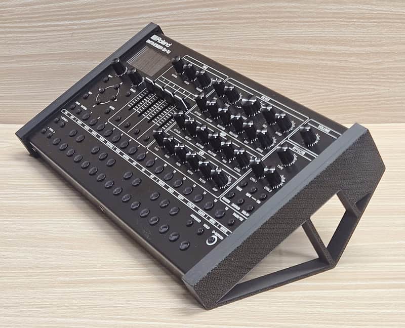 The Analog Source 30 Degree Angled Stand for Roland SH-4D Polyphonic Multi-Timbral Groovebox Synthesizer