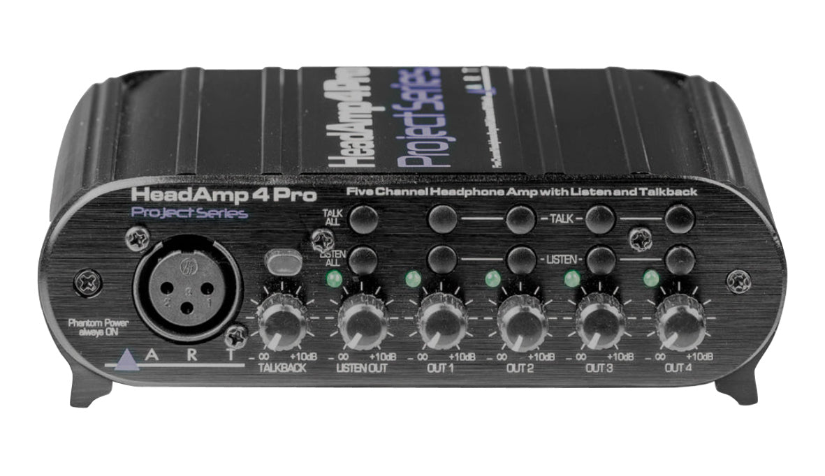 ART HeadAmp4Pro with Aux Inputs and Talkback