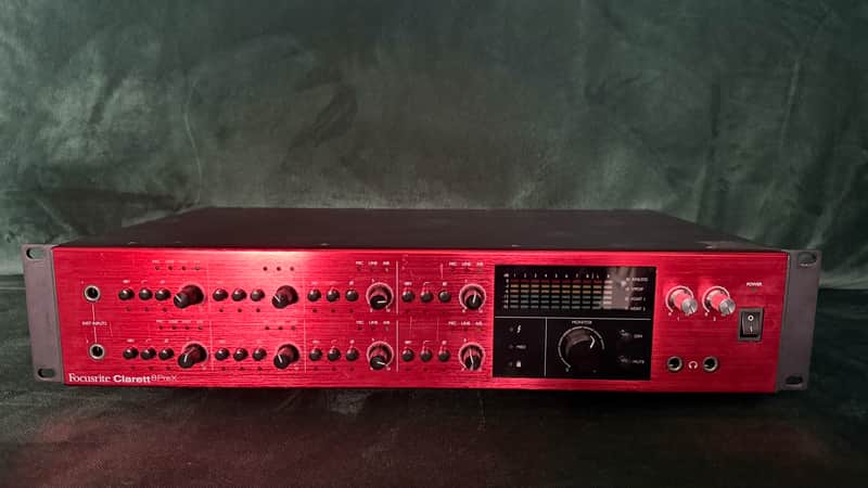 Focusrite Clarett 8Pre X Thunderbolt Audio Interface 2010s - Red