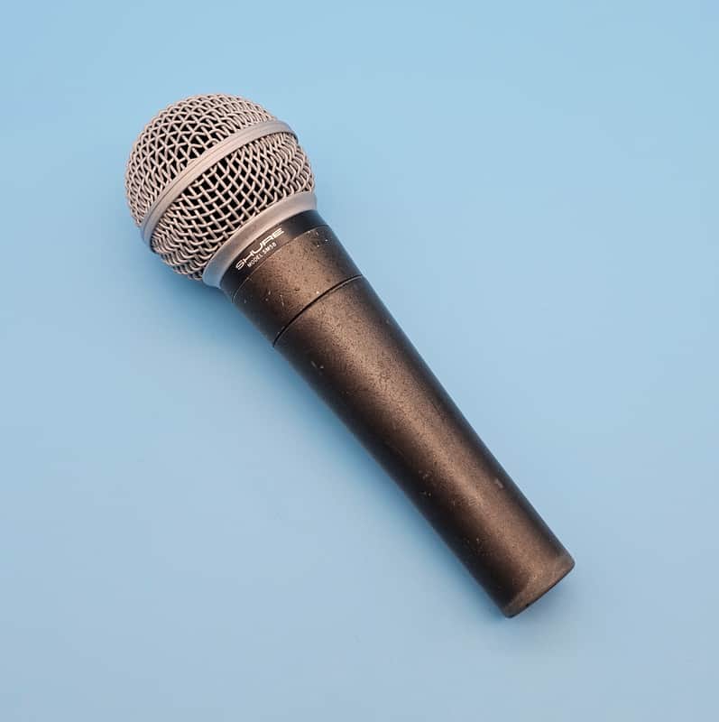 ☆Vintage 1970s Shure SM58 Dynamic Microphone - Made In USA Early Version - Beta 58A Style Capsule
