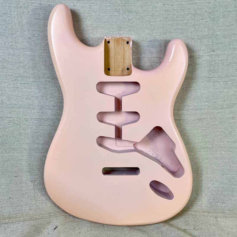 Unbranded Stratocaster Shell Pink Pearl Guitar Body SSS