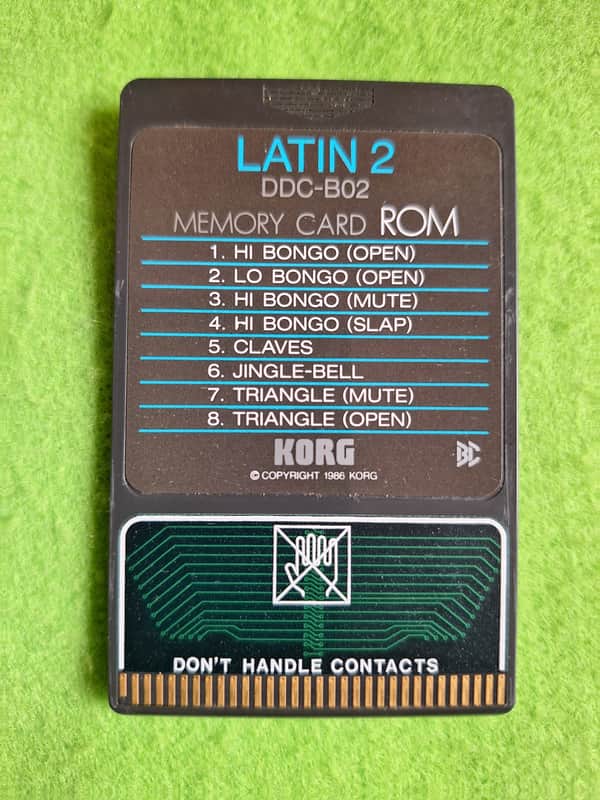 Korg DDC-B02 Latin 2 Card for DDD-1 DDD-5