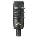 Front view of a black metal microphone with a mesh grille and the logo Artist Elite on the body.