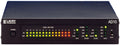 Front view of a black Lavry Engineering AD10 audio converter with LED level meters and control buttons.
