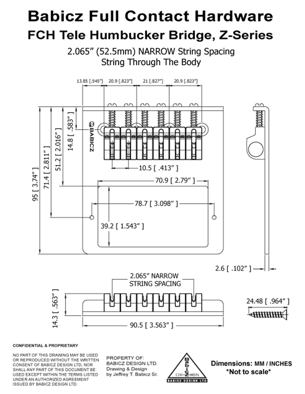 Babicz FCH – Tele Humbucker Bridge