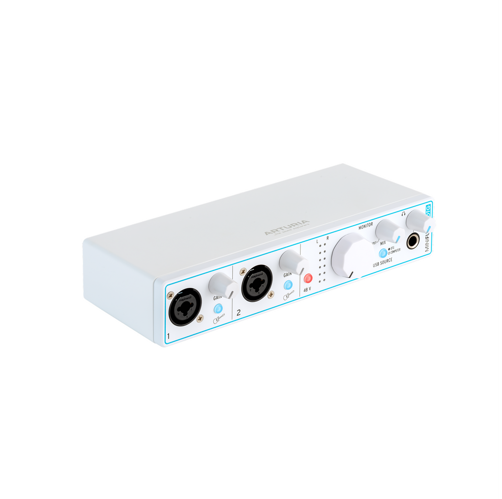 Arturia Minifuse 2 OTG USB-C Audio Interface - White, computer recording audio interface