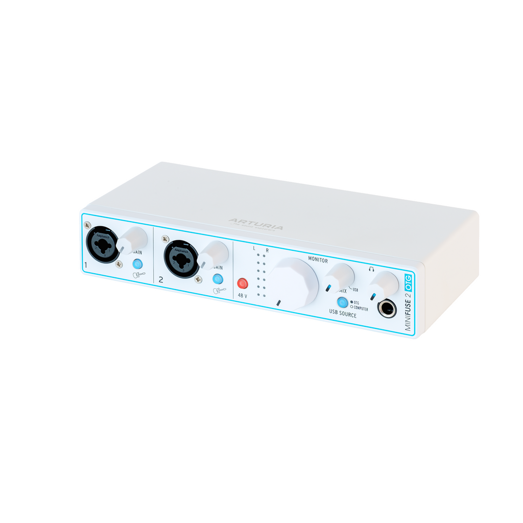 Arturia Minifuse 2 OTG USB-C Audio Interface - White, computer recording audio interface