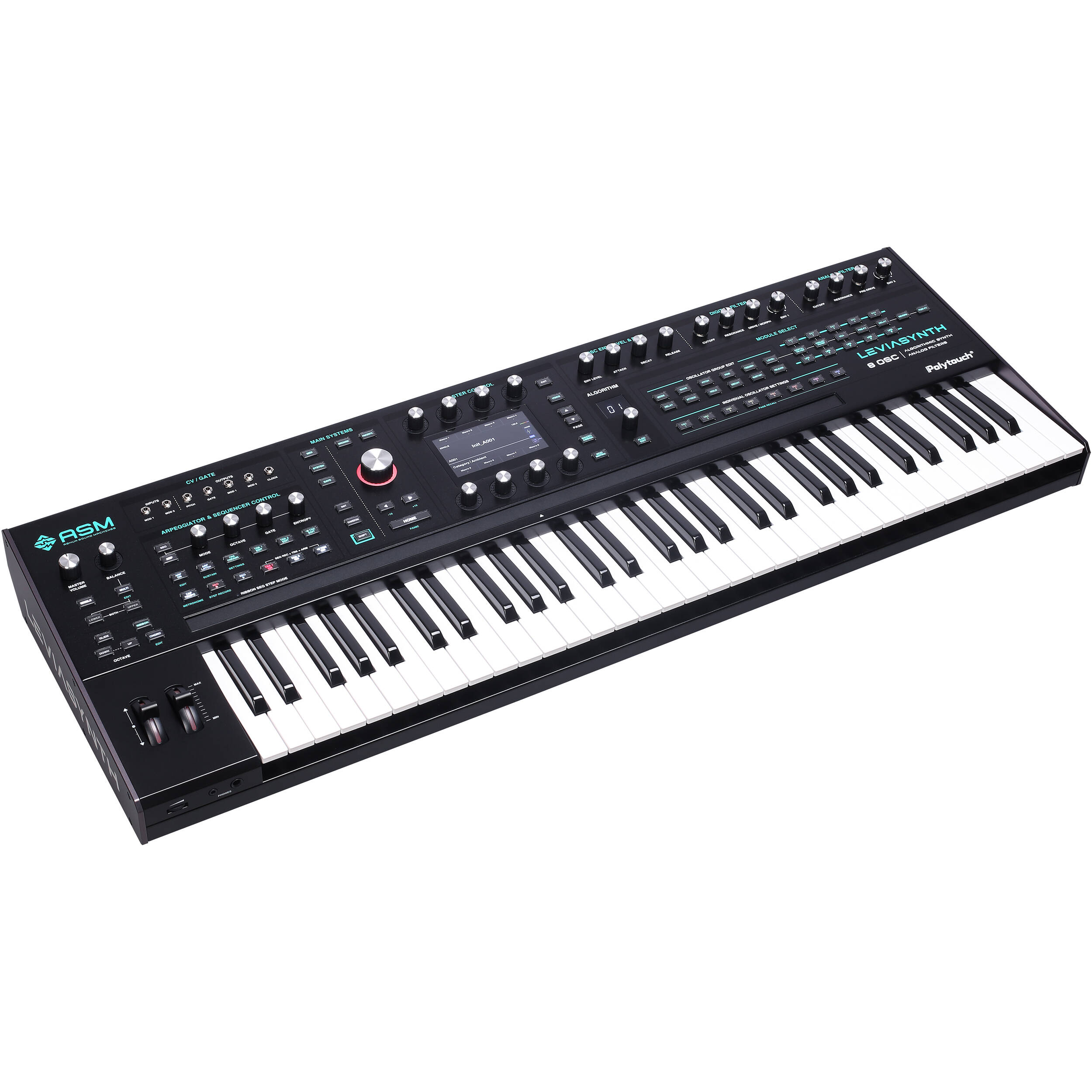 Ashun Sound Machines ASM Leviasynth LSKB - Hybrid Algorithmic Synth Keyboard With 16 voices, 8 Oscillators Per Voice — Synthesizer