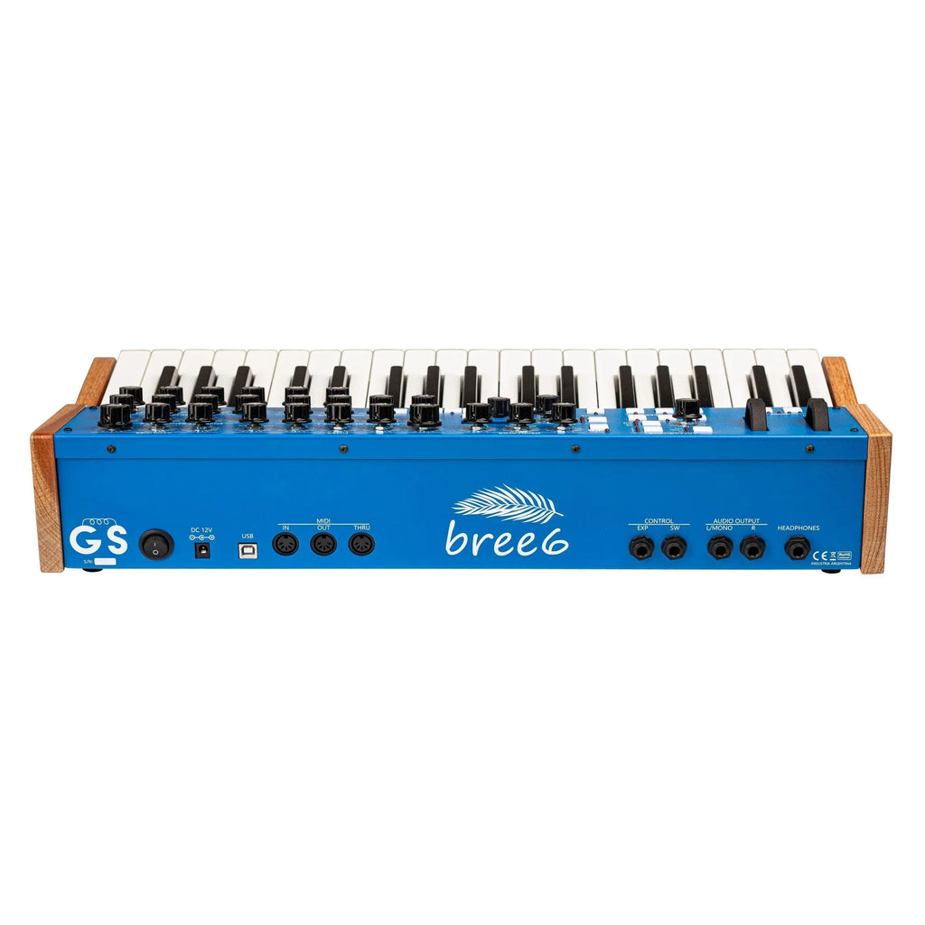 GS Music Bree6 - Keyboard Version Polyphonic Synth - Blue, keyboard synthesizer instrument