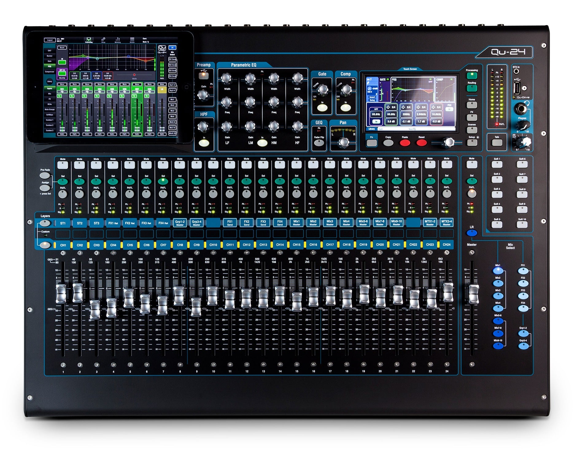 QU-24 30-In / 24-Out Digital Mixing Console