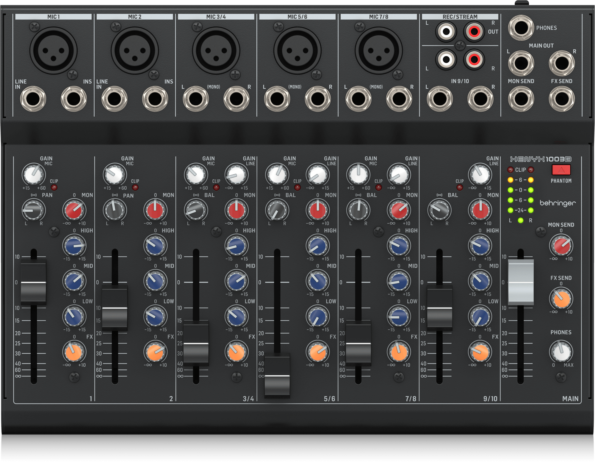 XENYX 1003B Premium Analog 10-Input Mixer