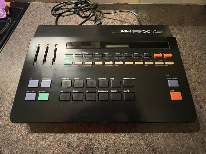 Yamaha RX15 Digital Rhythm Programmer 1980s - Black