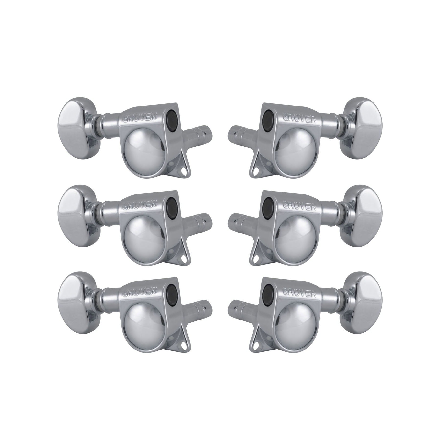 Grover 406C Mid-Size Locking Rotomatic Chrome Machine Heads 3+3 – Kidney Style
