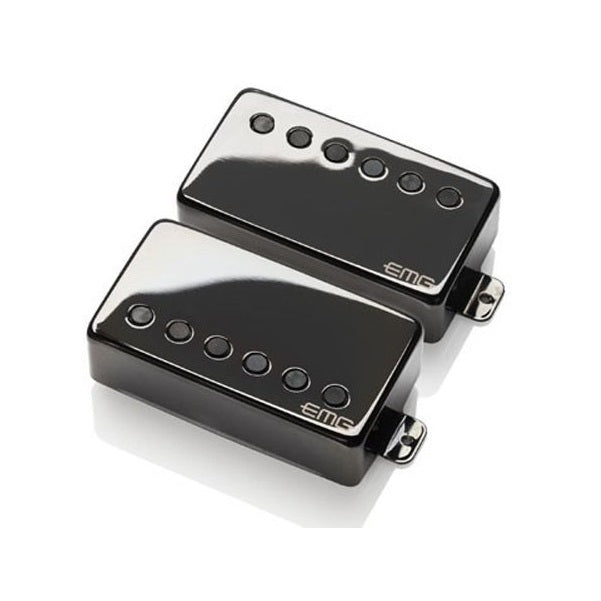 EMG JH James Hetfield Active Humbucker Guitar Pickup Set – Black Chrome – 3707
