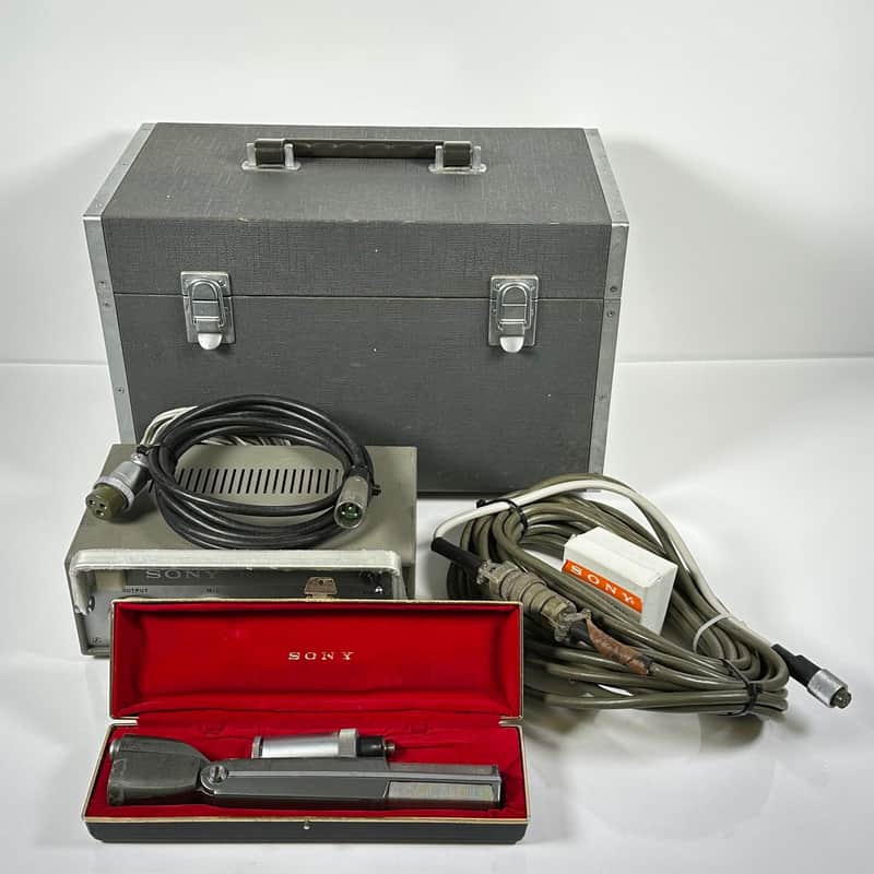 Sony C-107 Vintage Electret Condenser Microphone & Power Supply
