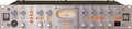 Silver rackmount preamp with multiple knobs, switches, a VU meter, and a jack input on the front panel.