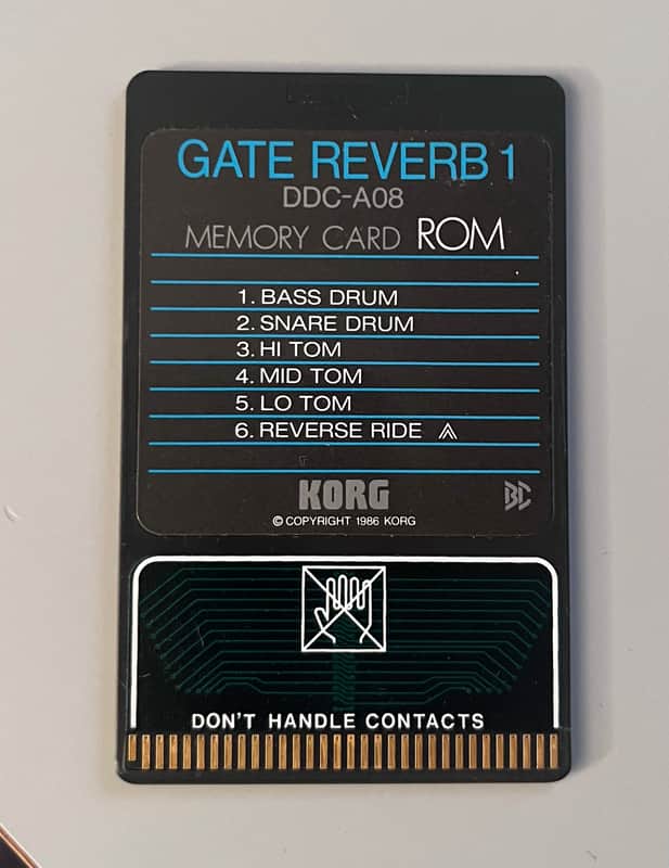 Korg DDC-A08 Gate Reverb 1 - ROM Card for DDD-1 and DDD-5