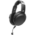 Black over-ear headphones with detachable coiled cable and fabric ear pads, labeled HD 480 PRO.