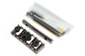 Gotoh locking nut assembly in black with metal bar and small parts in a plastic bag.
