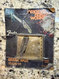 Fender New Old Stock Brass Telecaster Bridge Bass Plate 70s