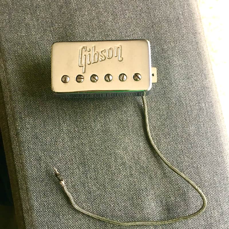 Gibson 1972 humbucker embossed logo pickup with patent sticker - 100 percent original - 7.75 ohm - amazing sound