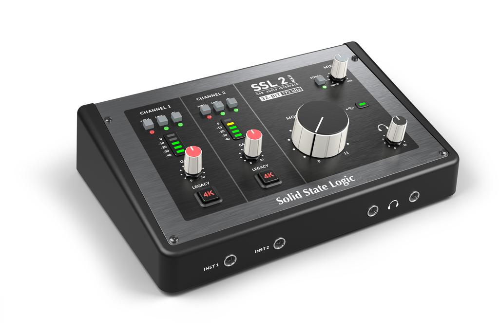 Solid State Logic SSL2Mk2 - 2-In/2-Out USB-C Audio Interface, computer recording audio interface