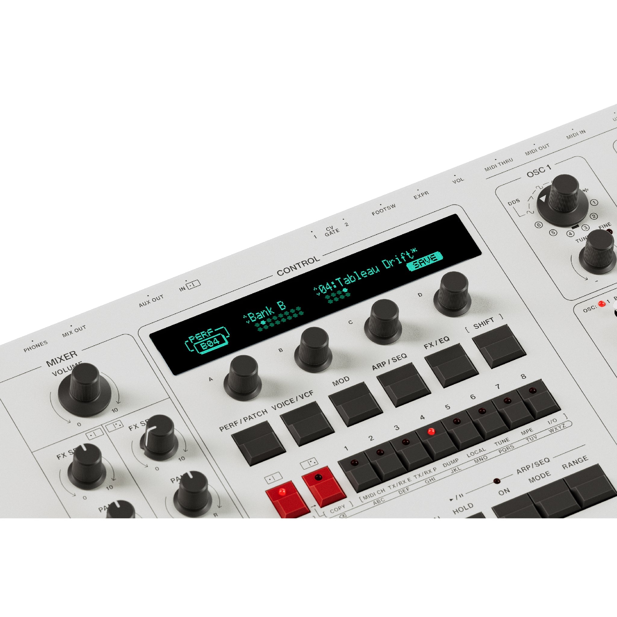 UDO DMNO - 8 Voice Polyphonic Binaural Analog-hybrid Synth - White — Synthesizer