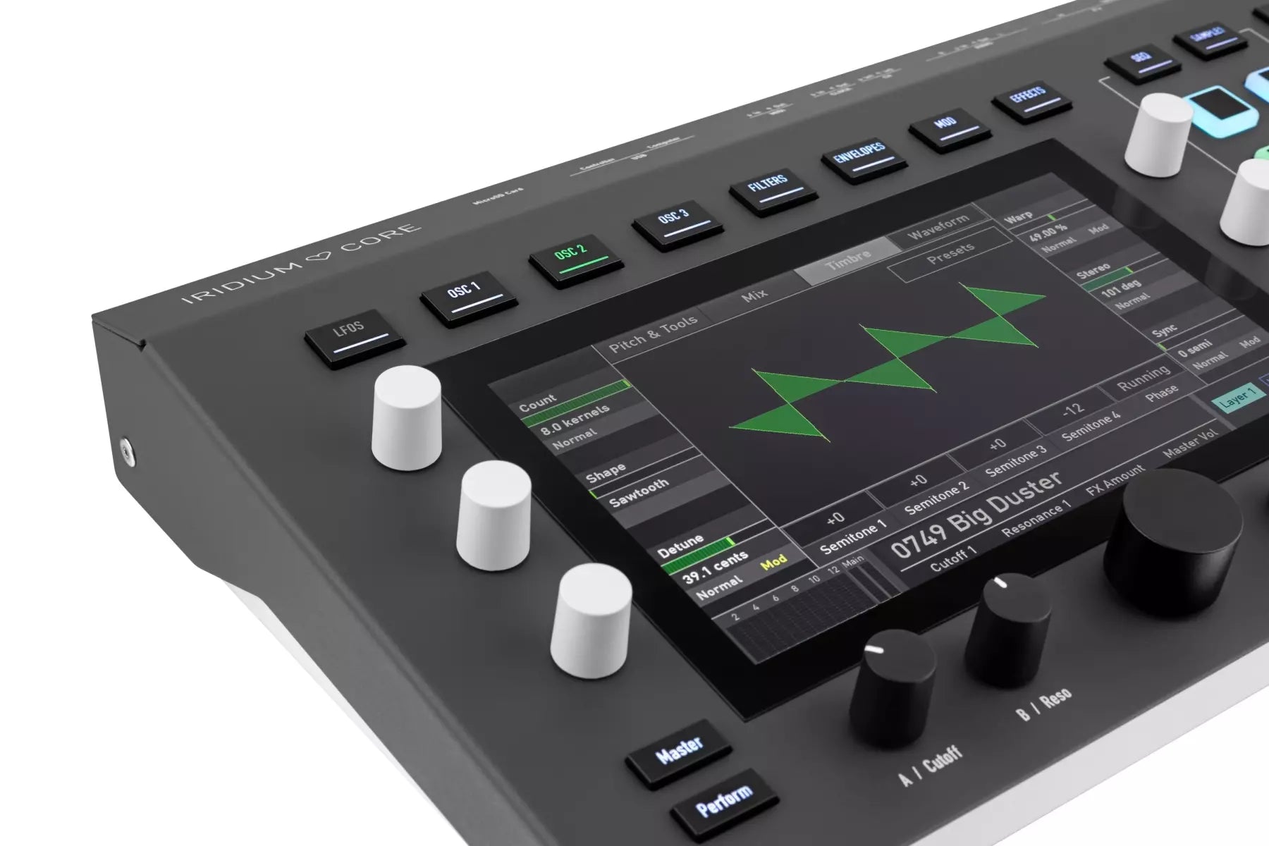 Waldorf Iridium Core 12-Voice Polyphonic Desktop Synthesizer, keyboard synthesizer instrument