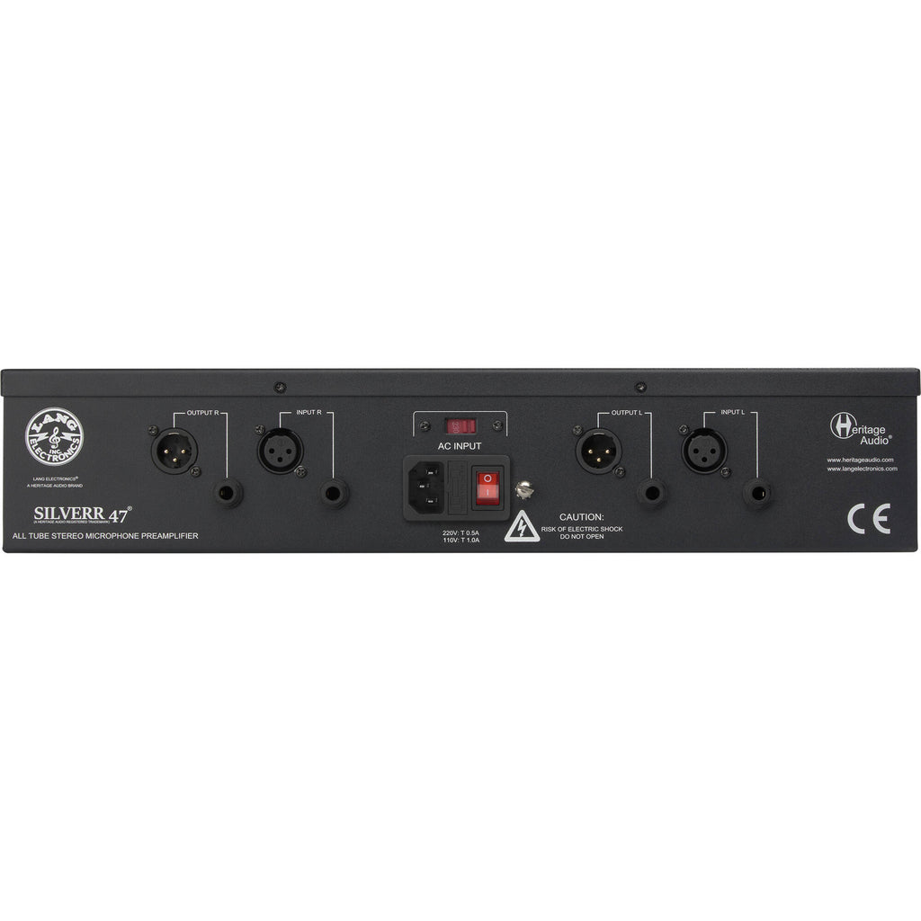 Heritage Audio Silverr 47 - Tube Stereo Microphone Preamp, studio recording microphone body