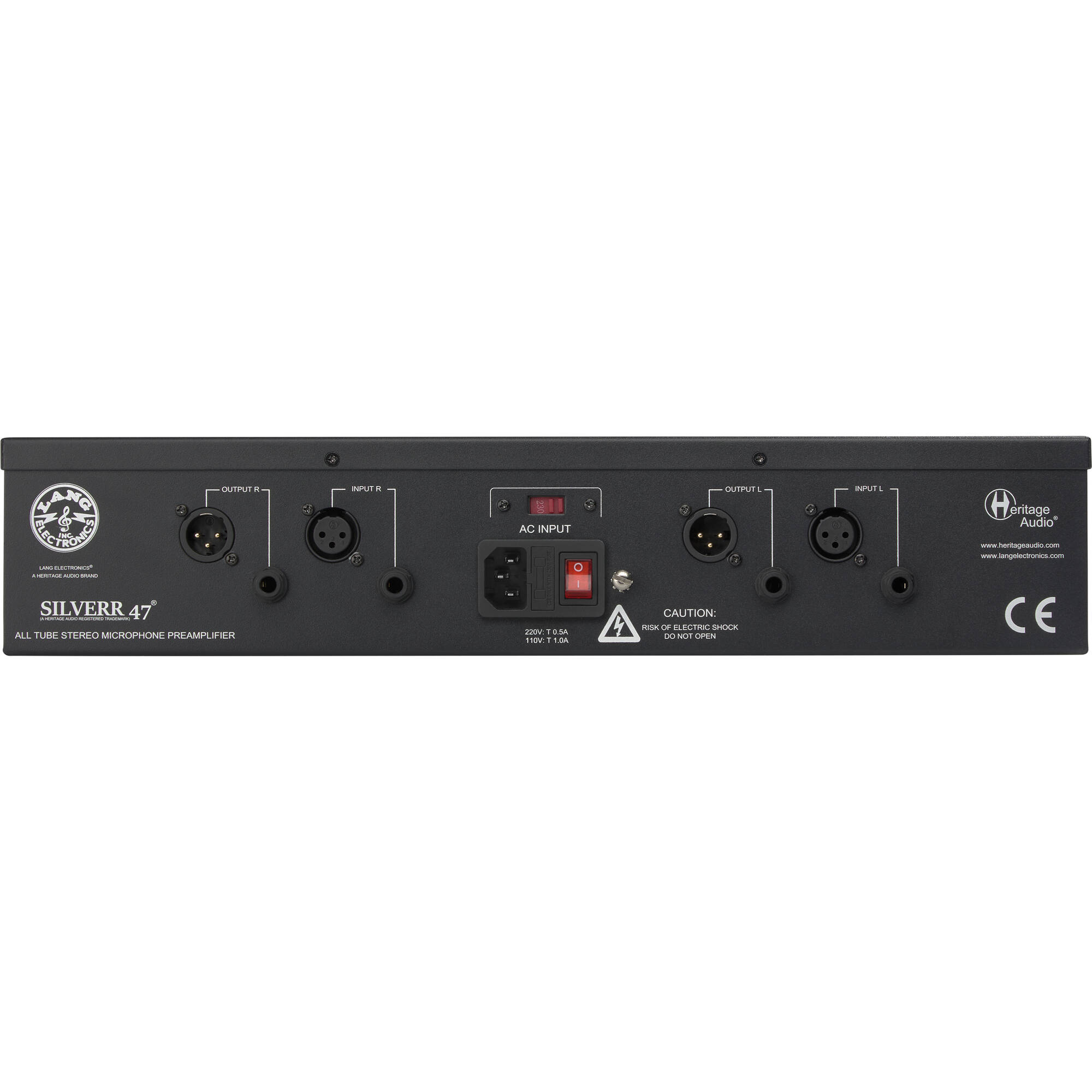 Heritage Audio Silverr 47 - Tube Stereo Microphone Preamp, studio recording microphone body