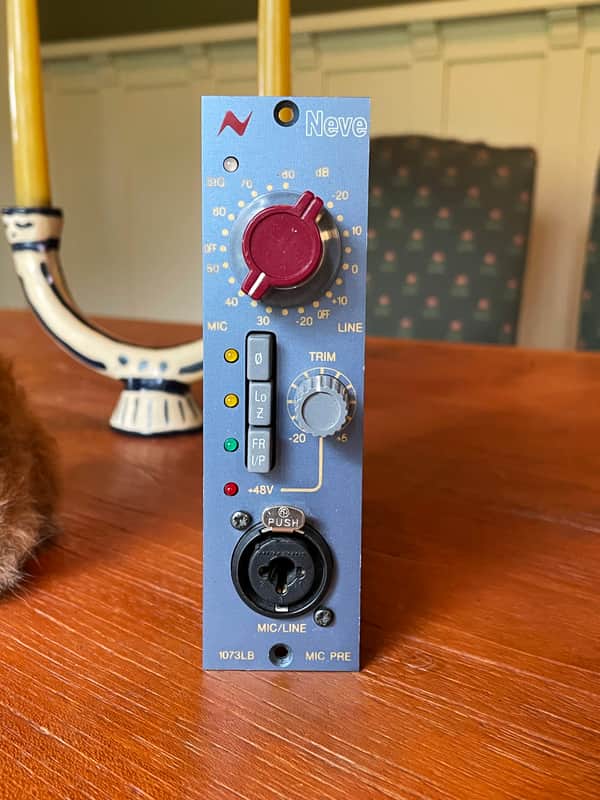 AMS Neve 1073LB 500 Series Mic Preamp Module 2010s - Blue