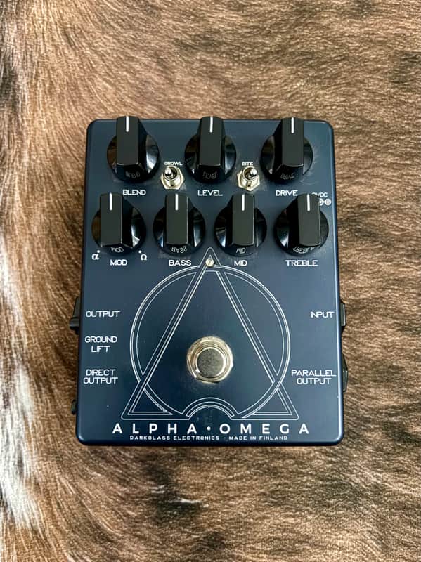 Darkglass Electronics Alpha Omega Bass Preamp Pedal Blue