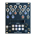 Front panel of a Catalyst Controller with multiple audio jacks, push buttons, and a slider on a black surface.