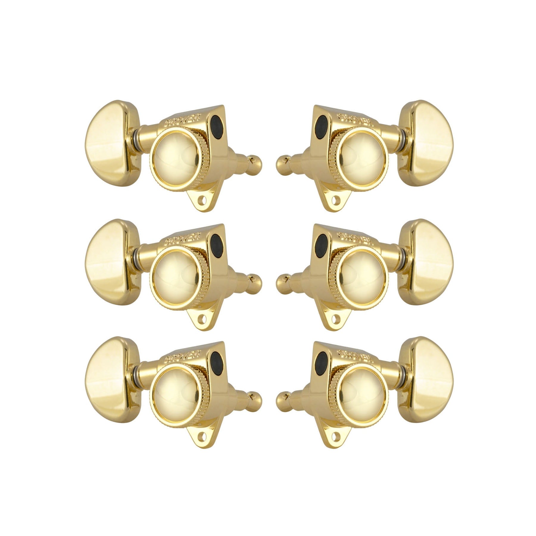 Grover 502G Roto-Grip Locking Rotomatic Gold Machine Heads 3+3 – Kidney Style
