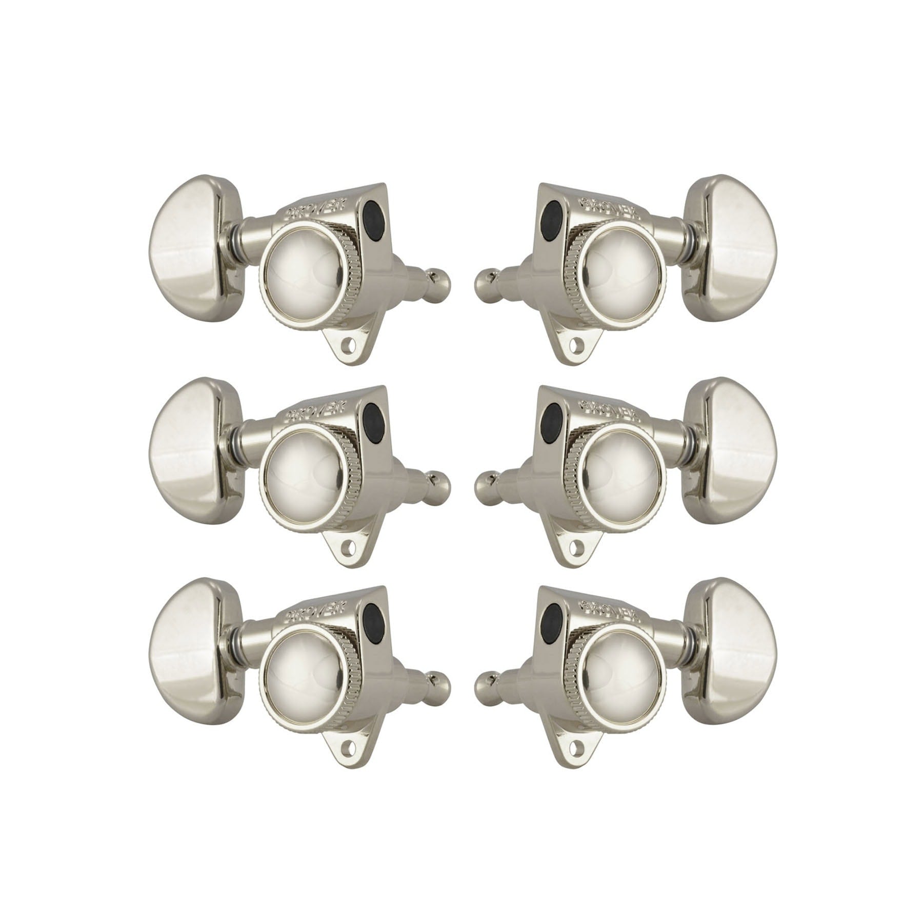 Grover 502N Roto-Grip Locking Rotomatic Nickel Machine Heads 3+3 – Kidney Style