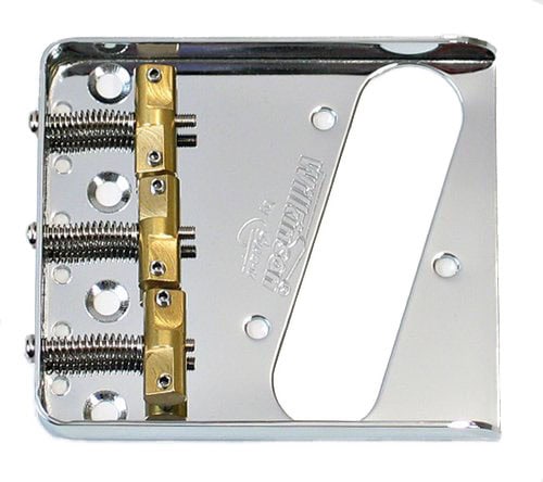 Wilkinson WTB Ashtray Bridge for Tele Style Guitars with Brass Saddles