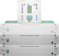 Three Crane Song Avocet Discrete Class A Studio Controllers stacked with one front panel module above them