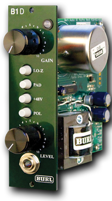B1D Discrete Class-A 500-Series Mic Preamp